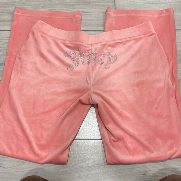 NWT juicy couture Strawberry ice pink track suit size xl   Bedazzled butt and ba - Picture 5 of 13